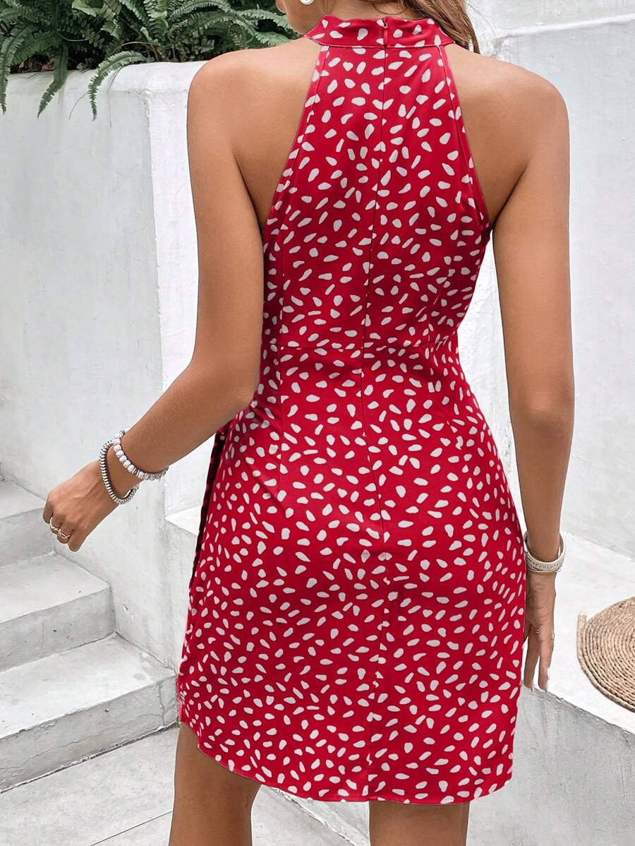 Printed Halter Dress – product image 2