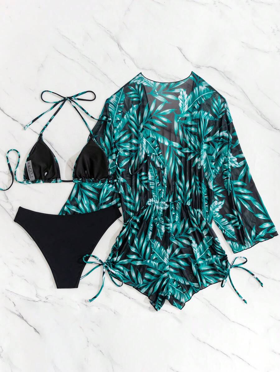 Swim Tropical Print Swimwear Set – product image 8