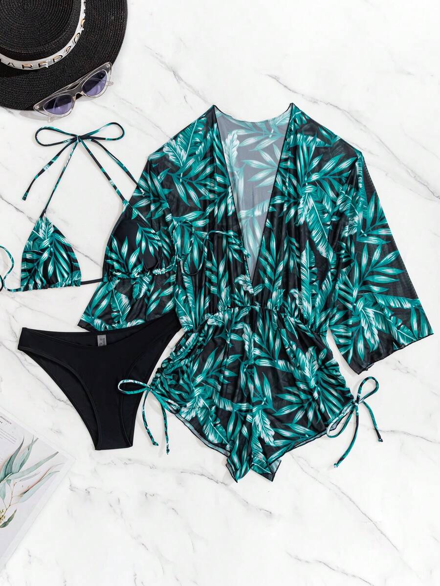 Swim Tropical Print Swimwear Set – product image 12