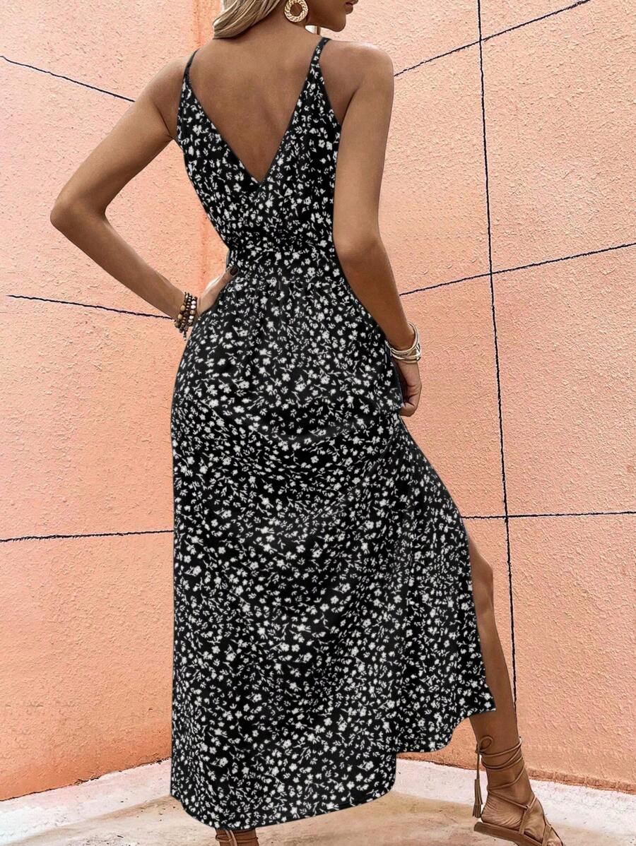 Floral Maxi Dress with Slit – product image 2