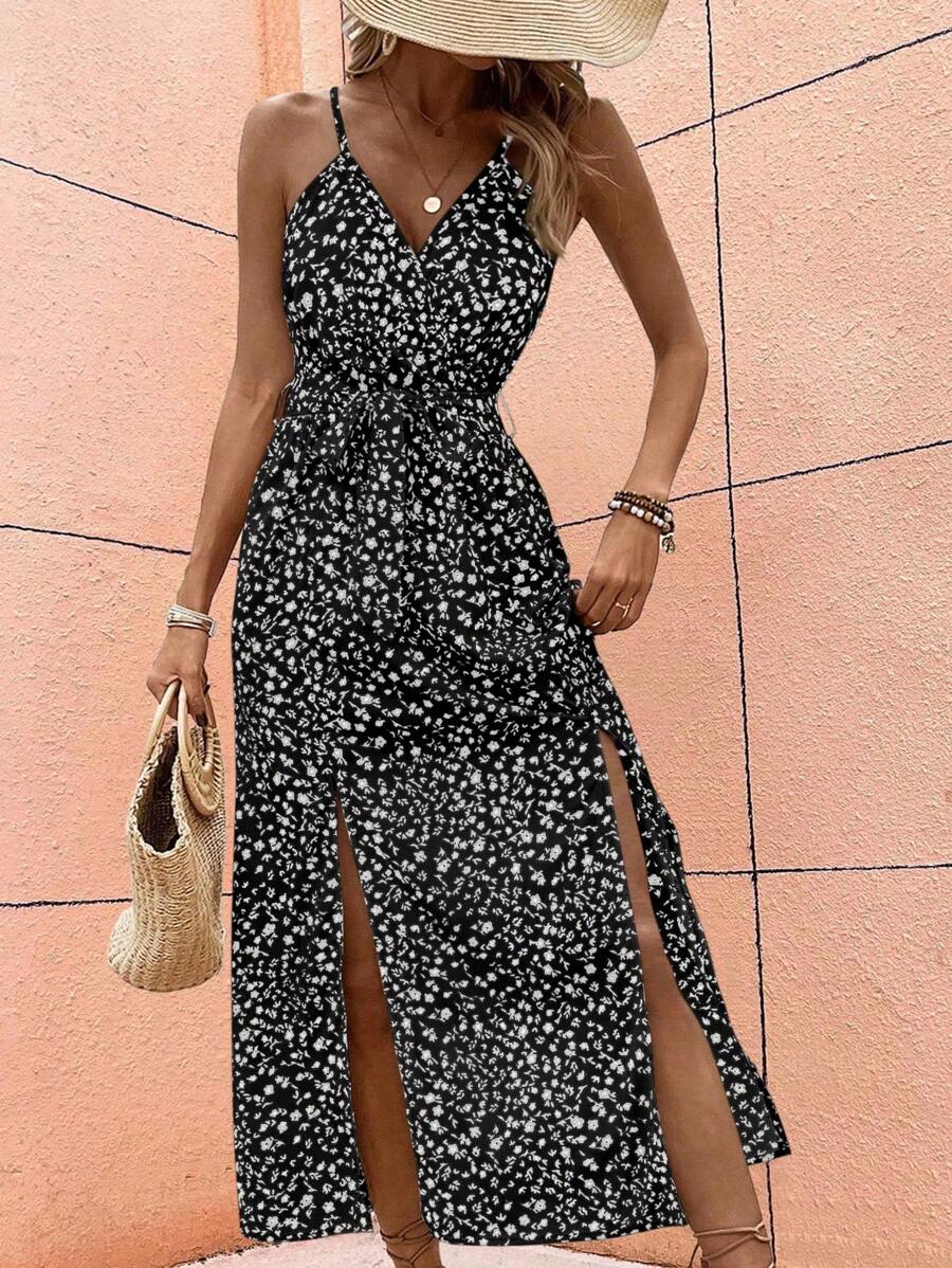 Floral Maxi Dress with Slit – product image 4