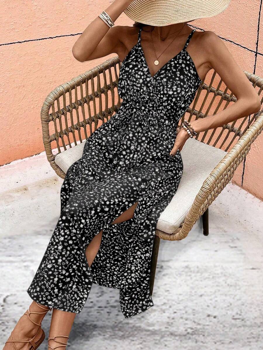 Floral Maxi Dress with Slit – product image 5