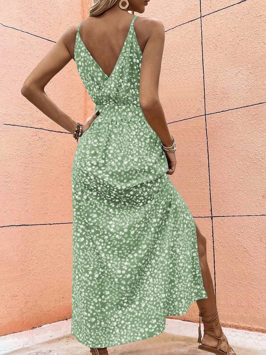 Floral Maxi Dress with Slit – product image 14