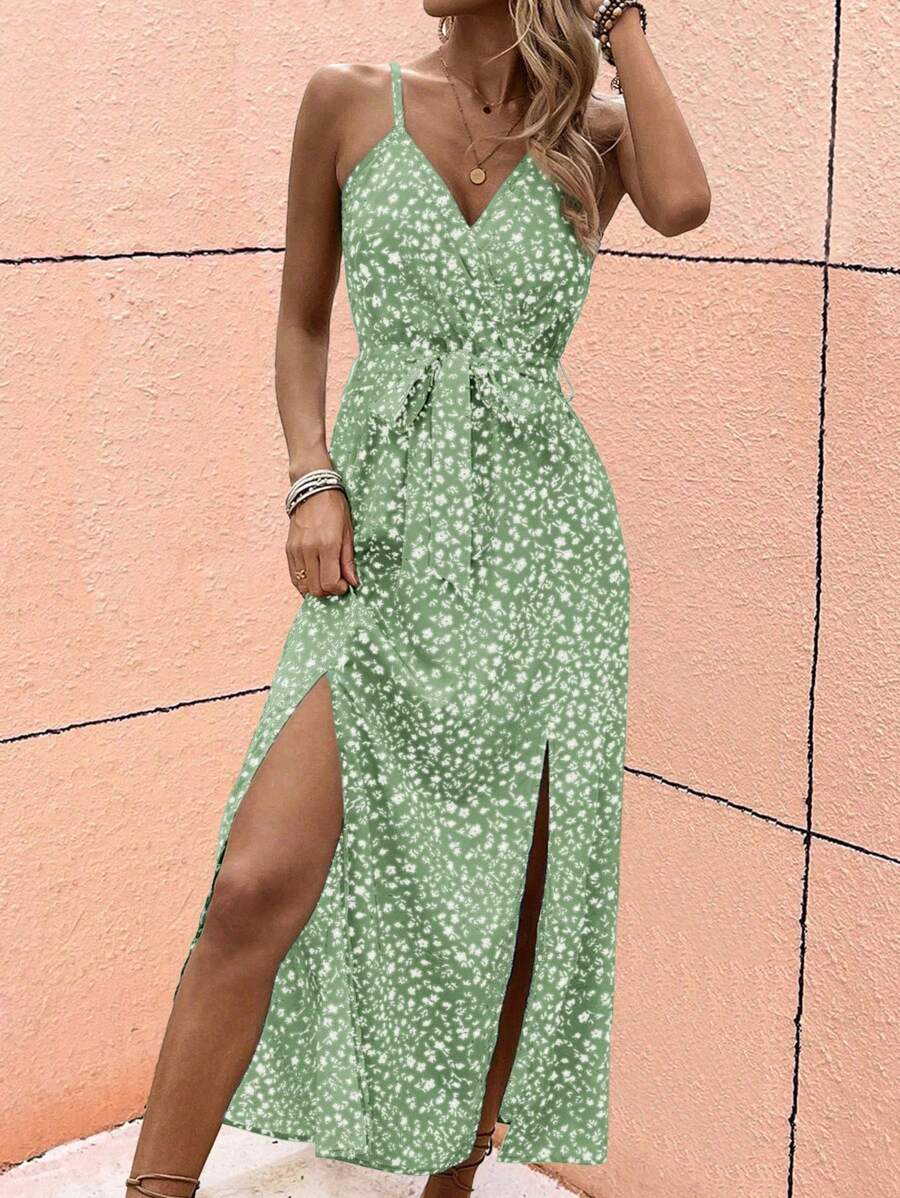 Floral Maxi Dress with Slit – product image 15