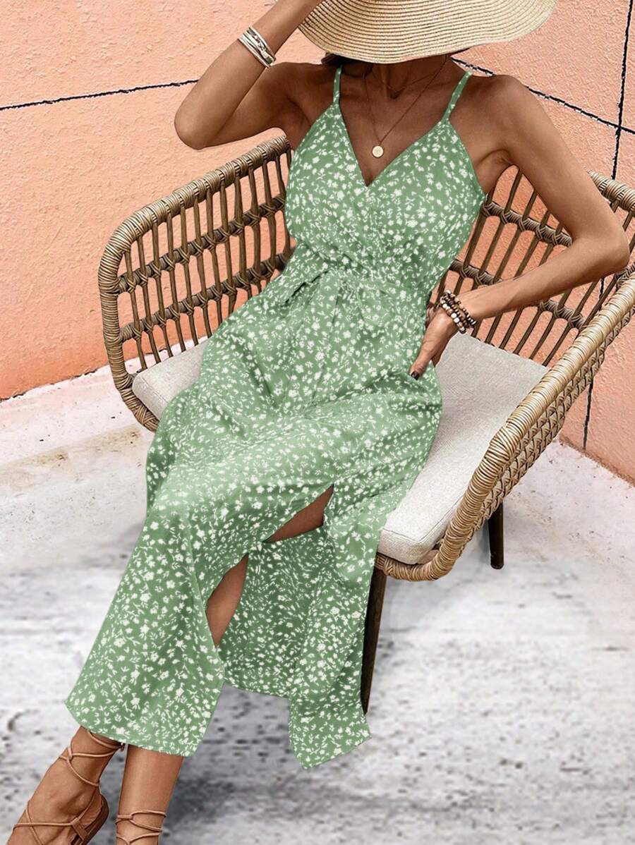 Floral Maxi Dress with Slit – product image 16