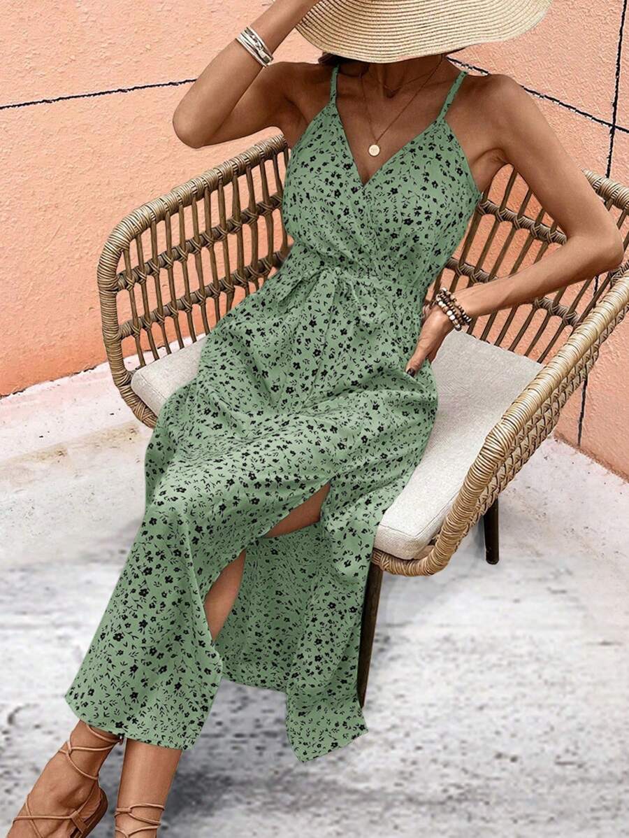 Floral Maxi Dress with Slit – product image 9