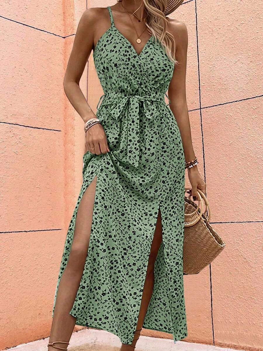 Floral Maxi Dress with Slit – product image 10
