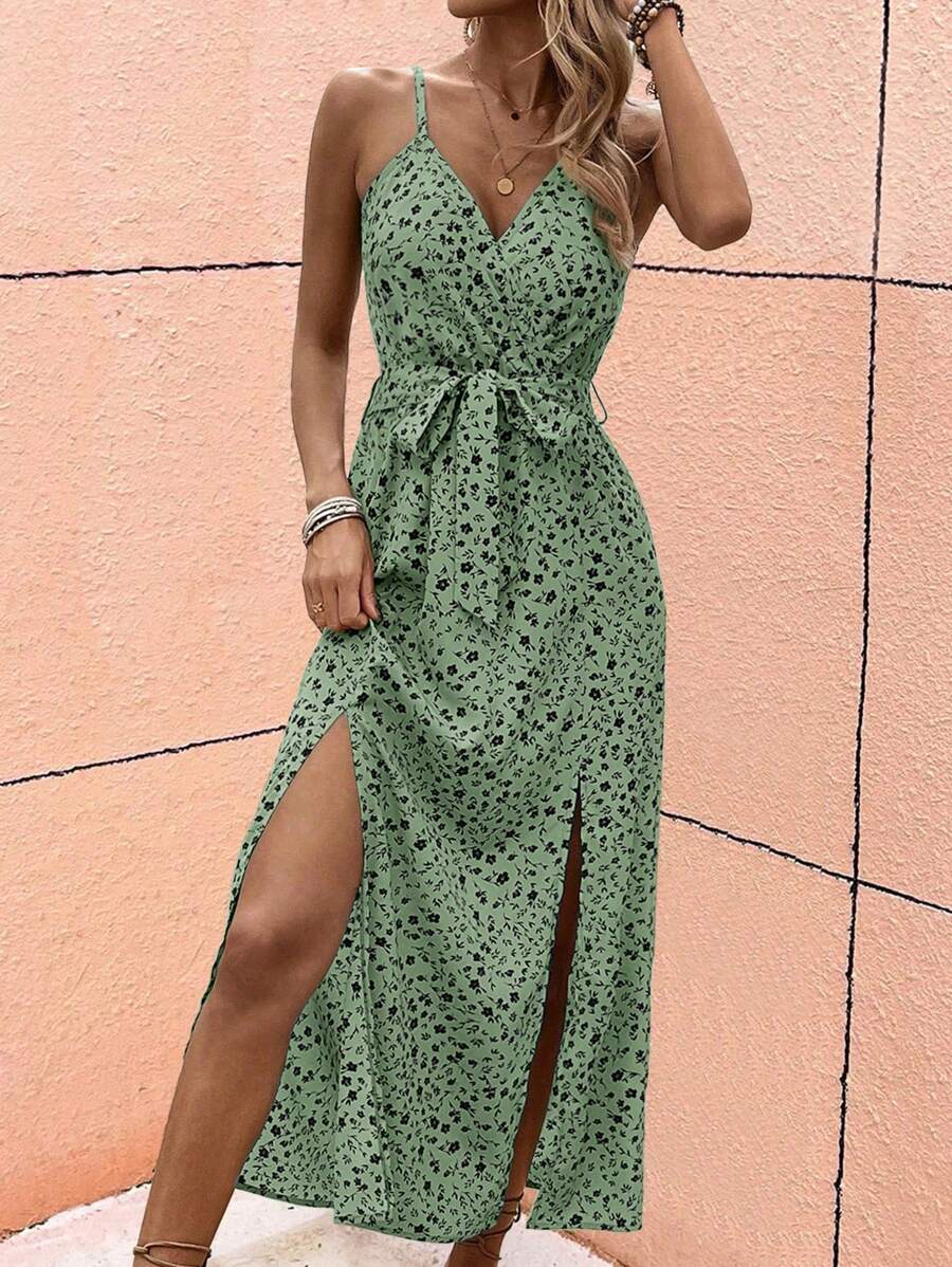 Floral Maxi Dress with Slit – product image 11