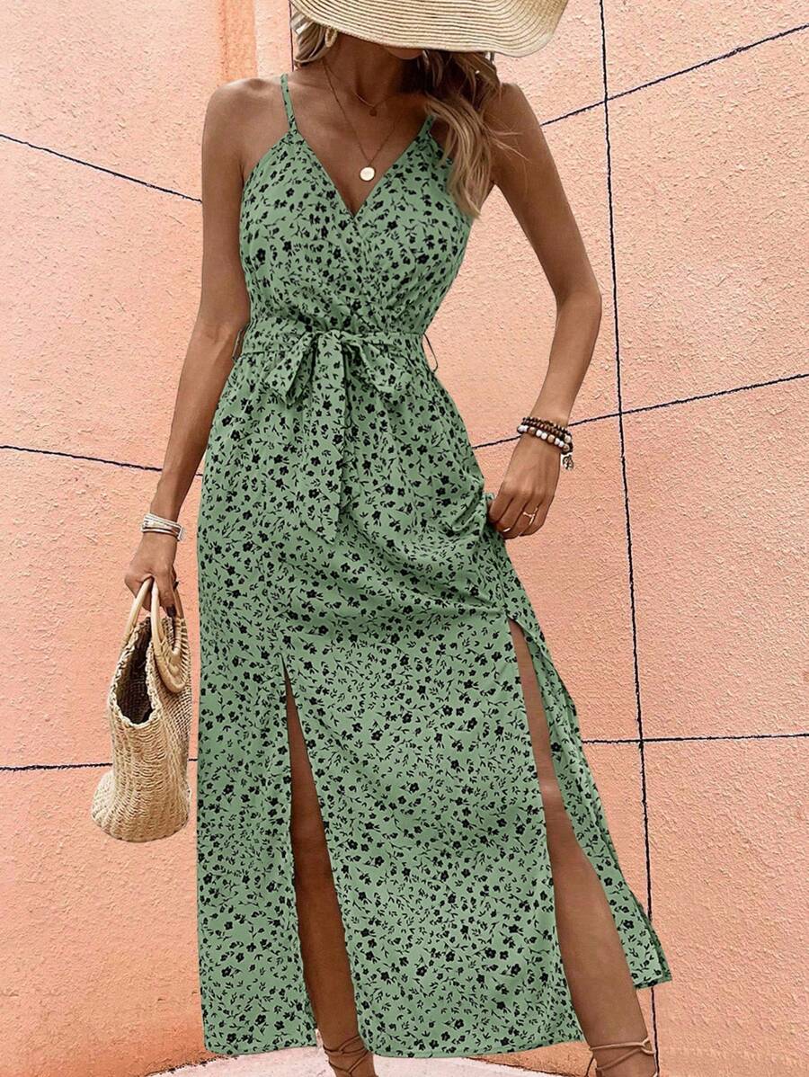 Floral Maxi Dress with Slit – product image 12