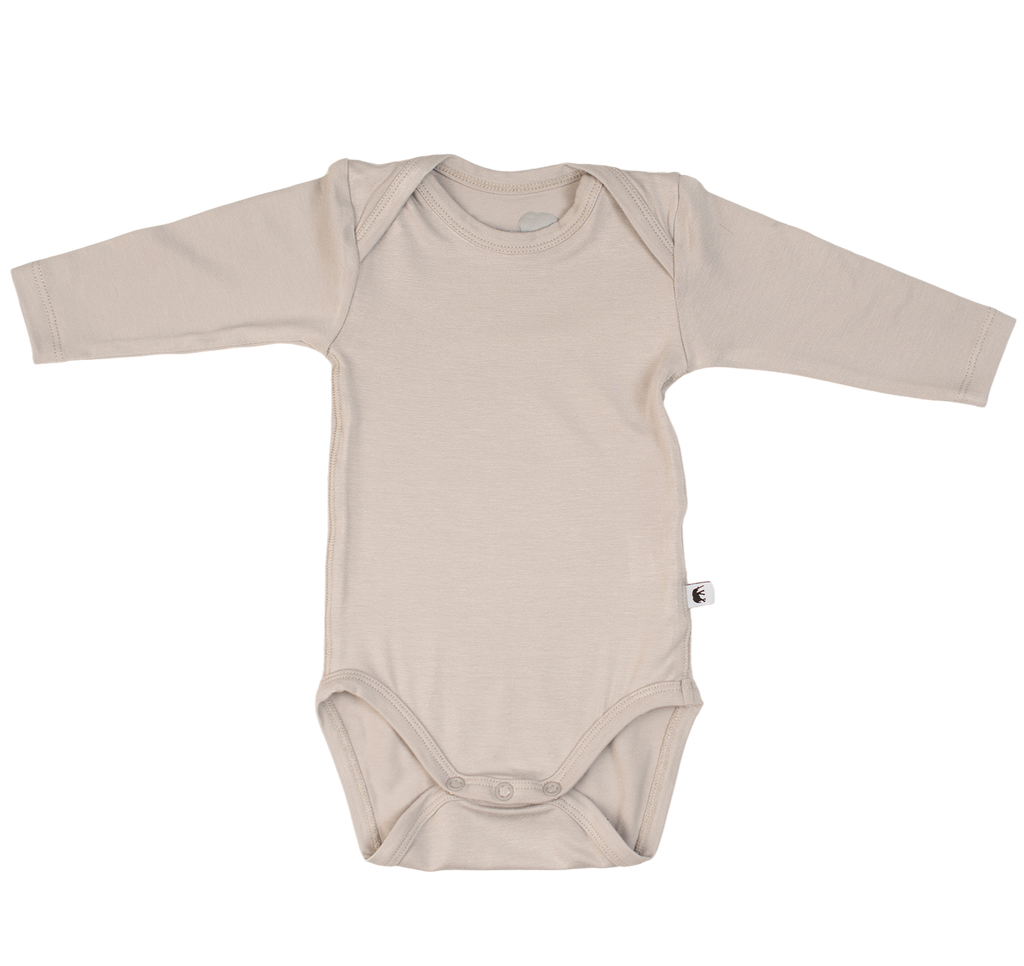 Bambu-body långärmad – grå