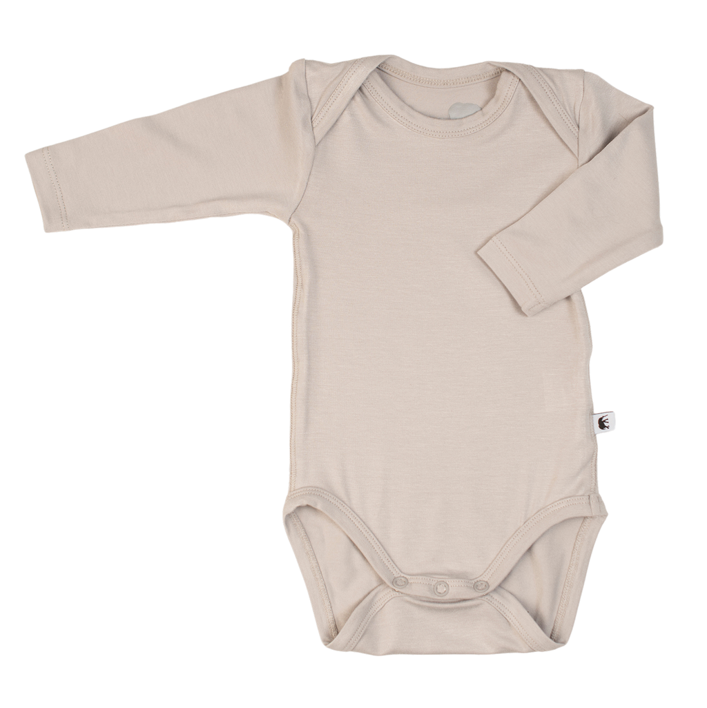 Bambu-body långärmad – grå