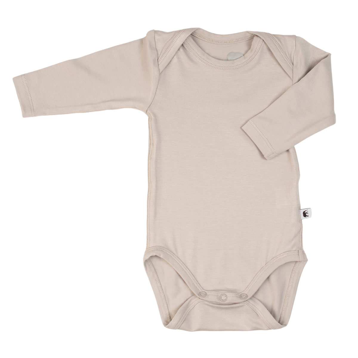 Bambu-body långärmad – grå