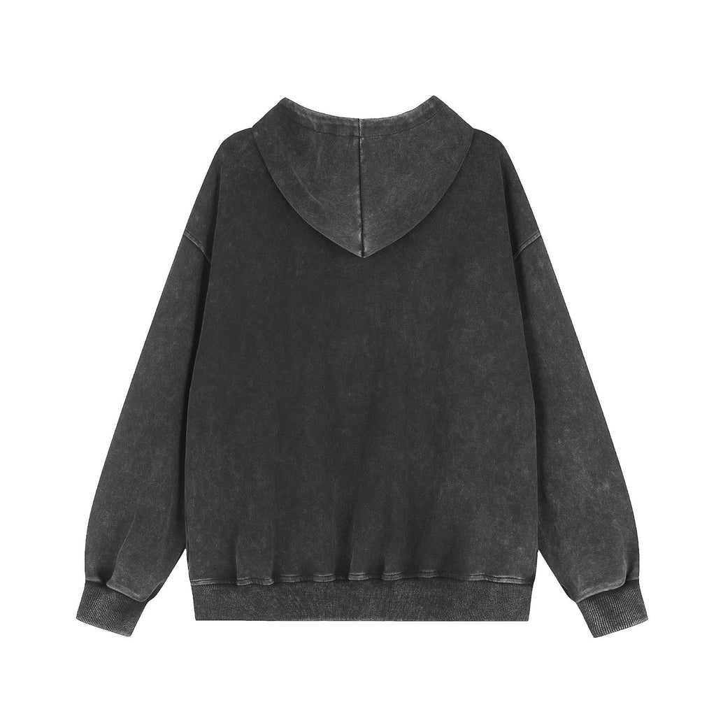Hoodie-jacka med grafiskt tryck